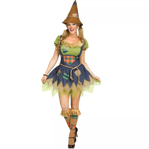 Sweet Scarecrow Costume For Women - M/L 10-14 (1/Pk)