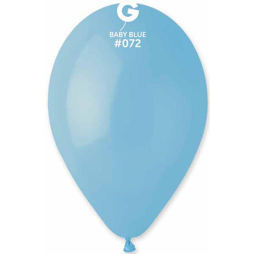 Gemar 12" Baby Blue Balloons (50/Bag) #072