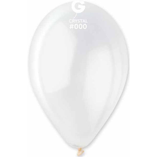 Gemar 12" Crystal Clear #000 Balloons - 50/Bag