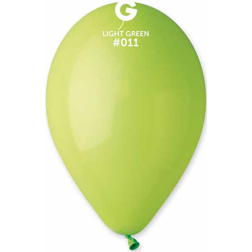 "Gemar 12" Light Green Latex Balloons (50-Pack)"