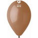 Gemar 12" Mocha Latex Balloons - Pack Of 50 (Model #: 076)