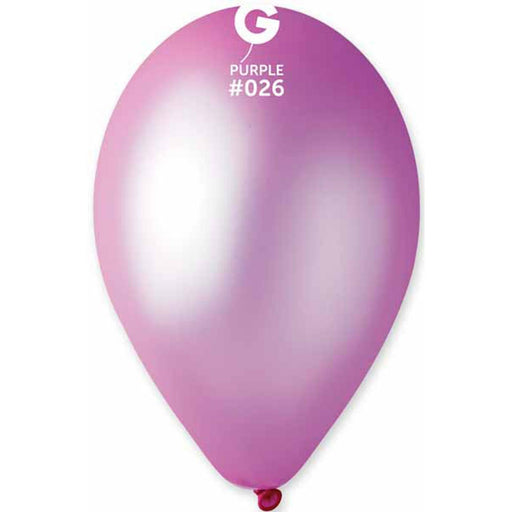 Gemar 12" Neon Purple Latex Balloons - 50 Count (Bag)