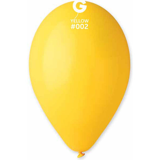 Gemar 12" Yellow #002 Balloons (50-Pack)