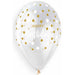 Gemar 13" Hbd Golden Dots On Clear Balloons (50/Bg)