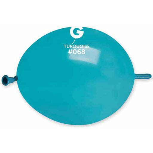 Gemar 13" Turquoise #068 Glink Balloons (50/Bag)