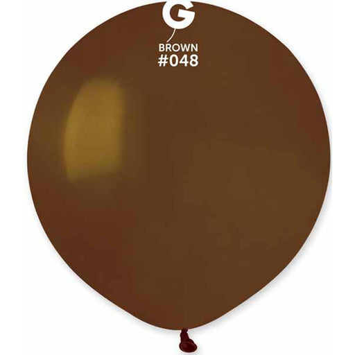 Gemar 19" Brown Balloons (Pack Of 25) #048