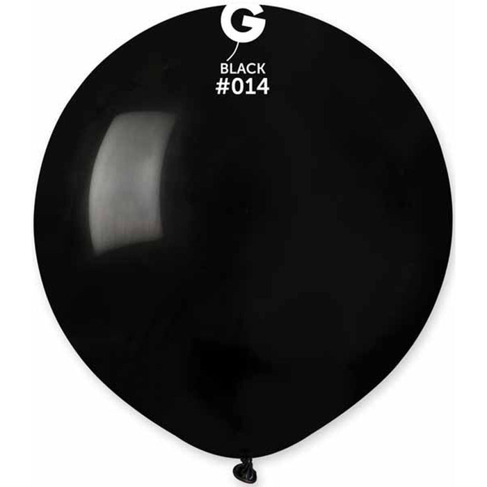 Gemar 19" Black Balloons, Pack Of 25
