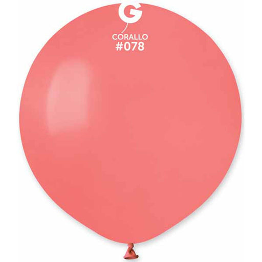 Gemar 19" Coral Balloons (25 Pack) #078