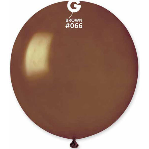 "Gemar 19" Metallic Brown Balloons - Pack Of 25"