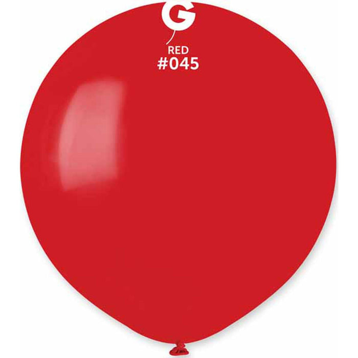 Gemar 19" Red Latex Balloons (25 Pack) - #045.