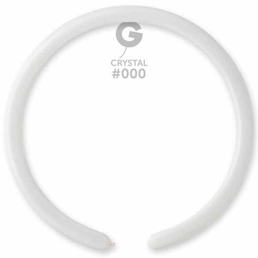 Gemar 260 Crystal Clear #000 Balloons - 50/Bag.