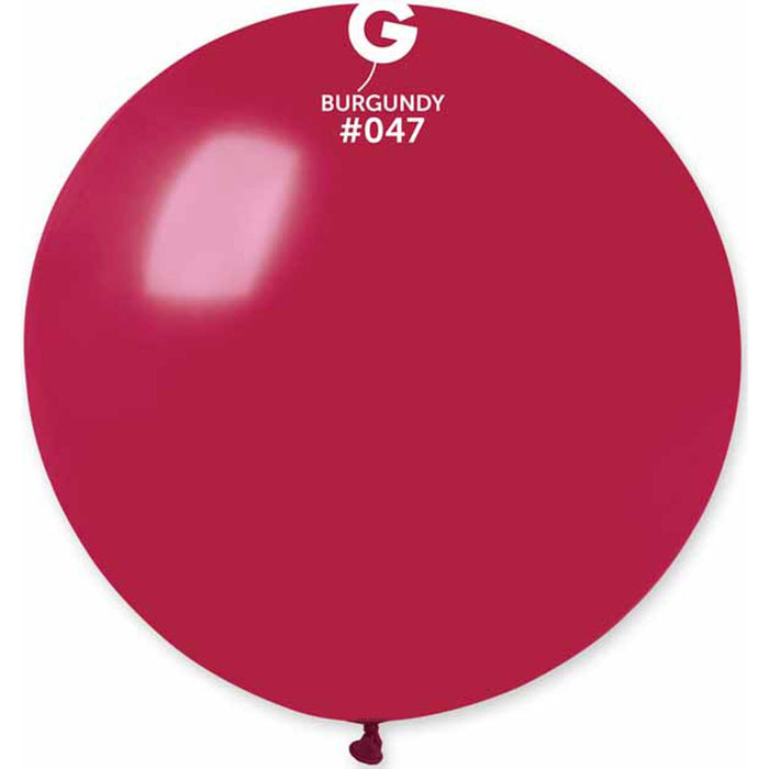 Gemar 31" Burgundy Balloon #047 - 1/Bag