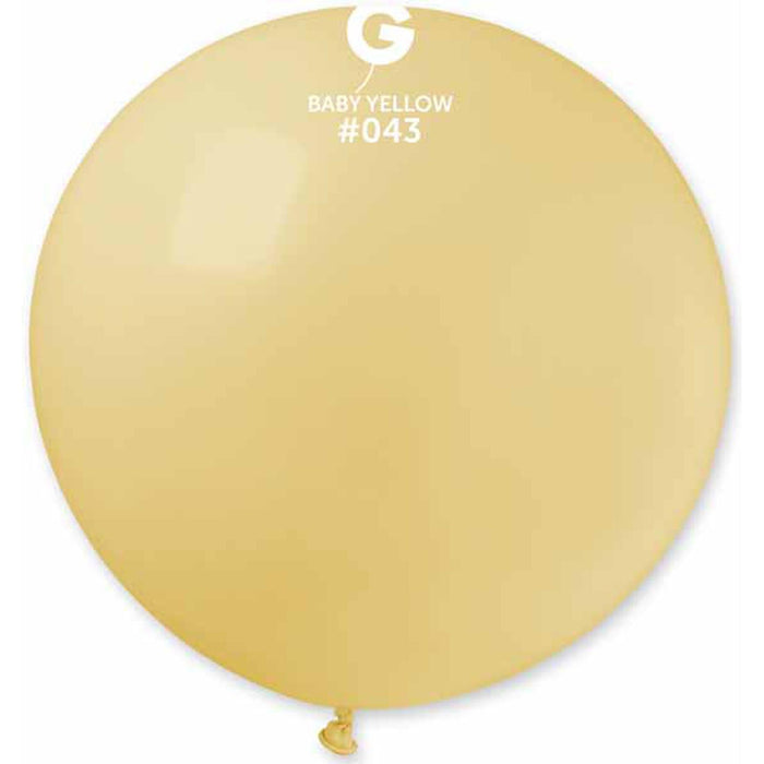 Gemar 31" Mustard/Ba By Yellow Balloon (1/Bag)