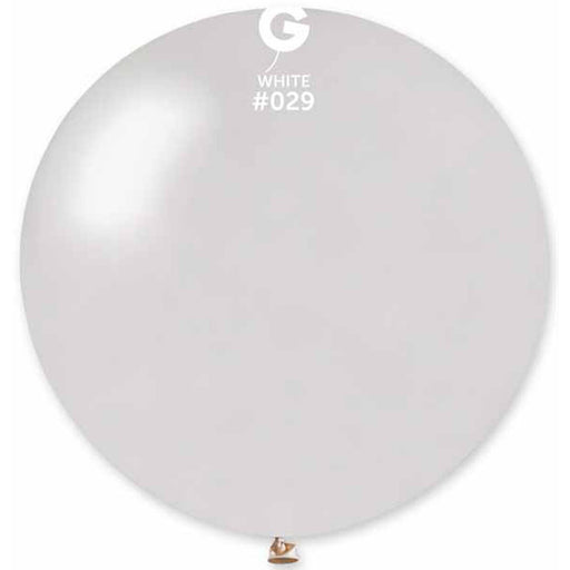 Gemar 31" Metallic White Balloon.