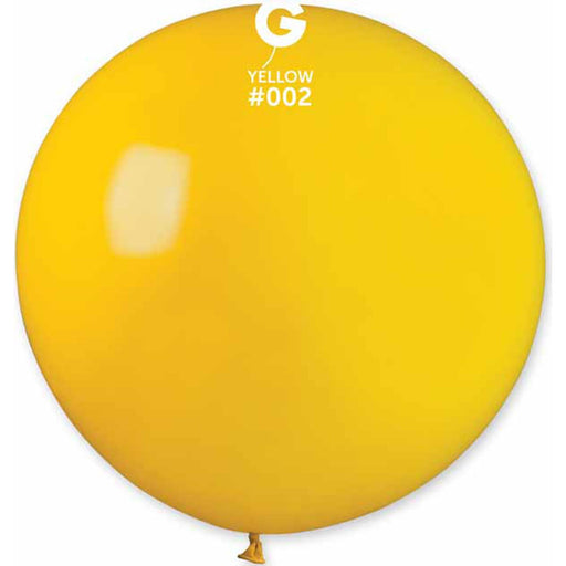 Gemar 31" Yellow Latex Balloon #002 (1/Bag)