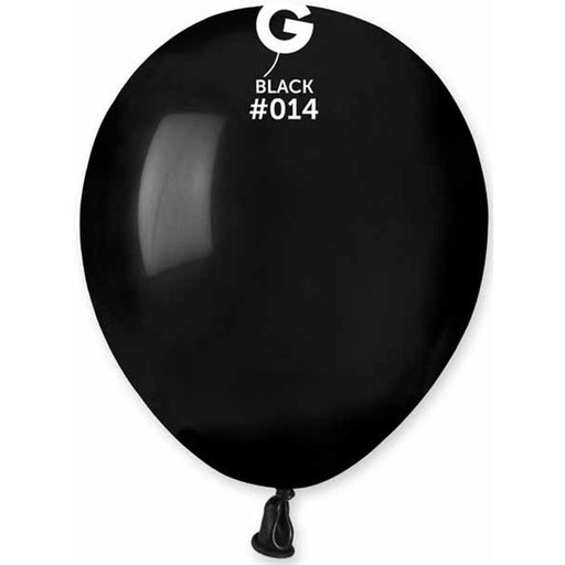 Gemar 5" Black Balloons - 100/Bag (#014)