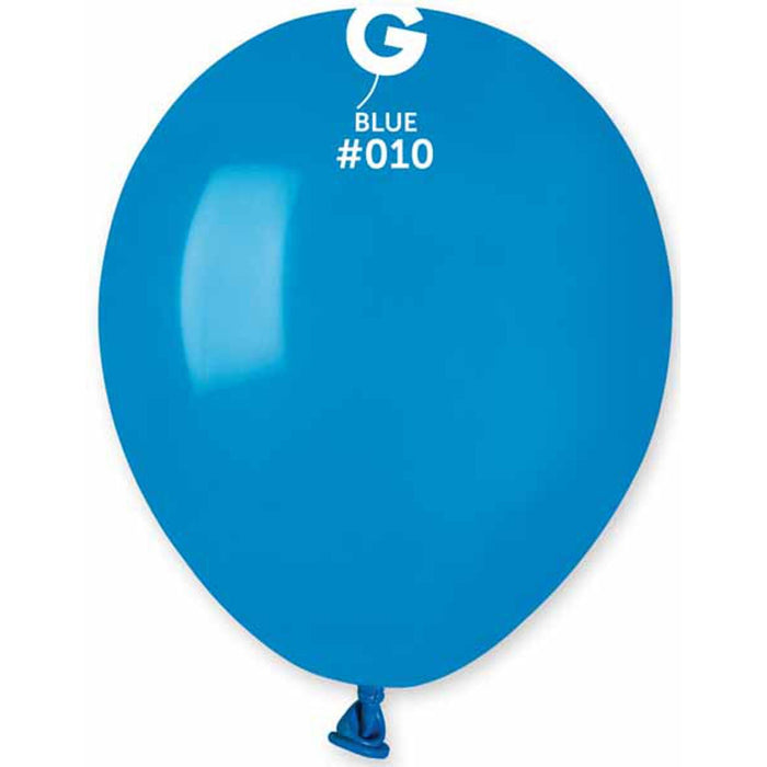 Gemar 5" Blue #010 Balloons 100/Bag