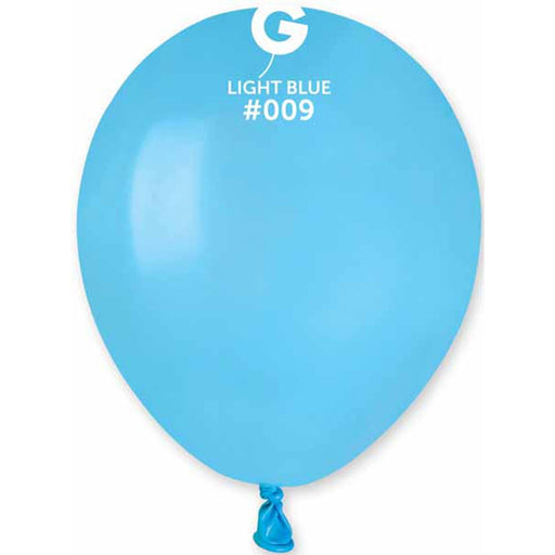 Gemar 5" Light Blue Balloons (100/Bag) - #009