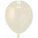 Gemar 5" Metallic Ivory Balloons - Pack Of 100