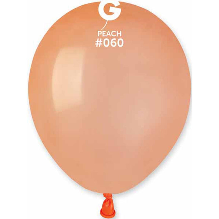 Gemar 5" Peach Balloons - 100/Bag ( #060)