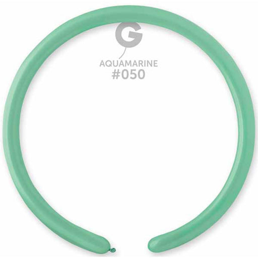 Gemar Aquamarine Latex Balloons (50-Pack) #050