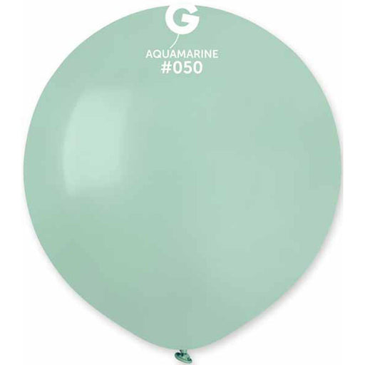 "Gemar Aquamarine Balloons - 19" (25/Bag)"