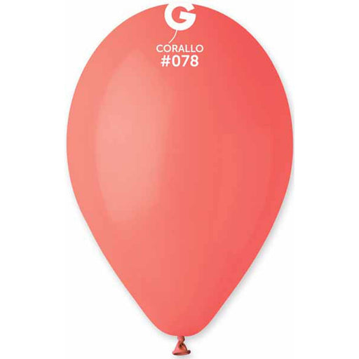 "Gemar Coral Latex Balloons - Pack Of 50, 12 Inches"