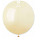 Gemar Metallic Ivory Balloons (19", 25/Bag) #058