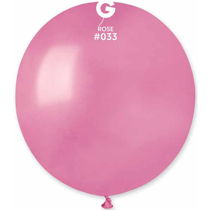 Gemar Metallic Rose Balloons - Pack Of 25 (19")