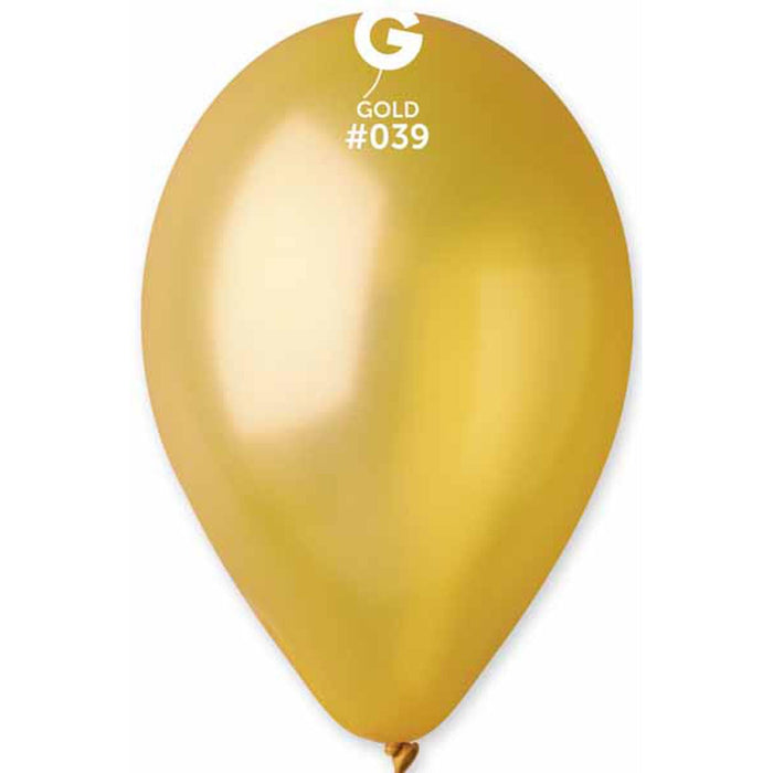 Gemar Metallic Gold Balloons (12" - 50 Pieces)