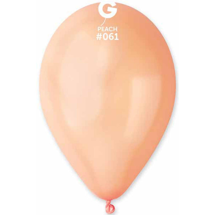 Gemar Metallic Peach Balloons (12", 50/Bag)