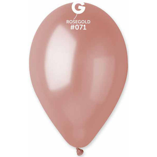 "Gemar Metallic Rose Gold Balloons - Pack Of 50 (12")"