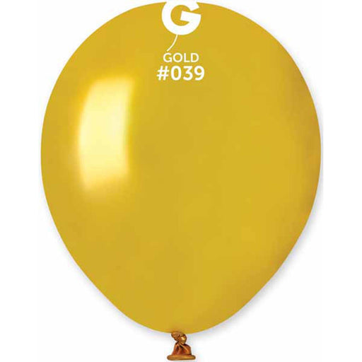 Gemar Metallic Gold Balloons (5", 100/Bag)