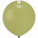 Gemar Olive Green Latex Balloons - 19" (#098) - Pack Of 25