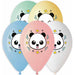 Gemar Panda Latex Balloons - 13" Multicolour (50/Bag)