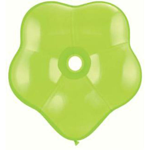 Qualatex Lime Green Geo Blossom 6" Latex Balloons (50/Pk)