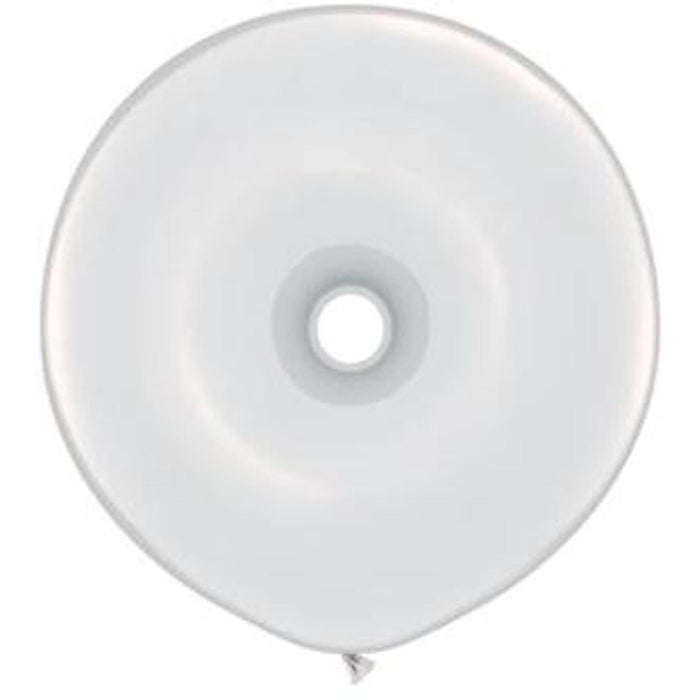 Geo Donut 16" White Bag (25 Count)