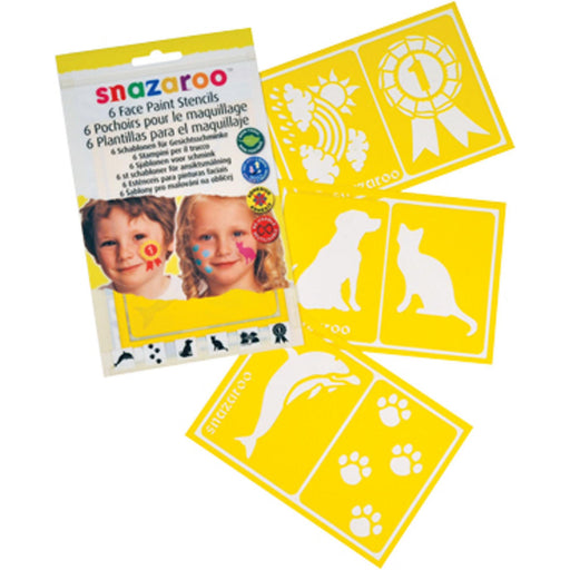 "Get Creative With Snazaroo Stencils 6/Set Unisex"