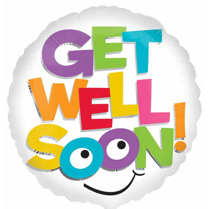 "Get Well" Vinyl Letter Pack - 18", Set Of 20, Colorful.