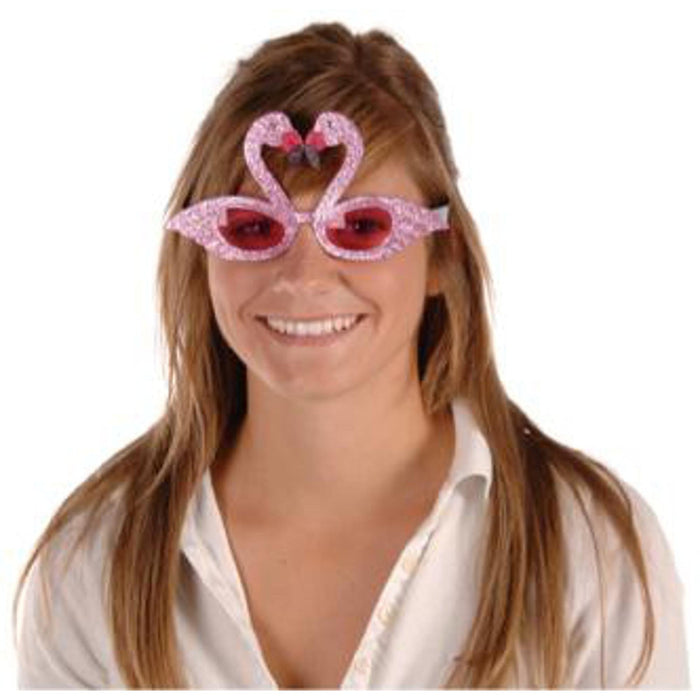 "Glittered Flamingo Frames"