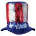 "Glitz 'N Gleam Uncle Sam Top Hat - Patriotic Fashion Accessory"