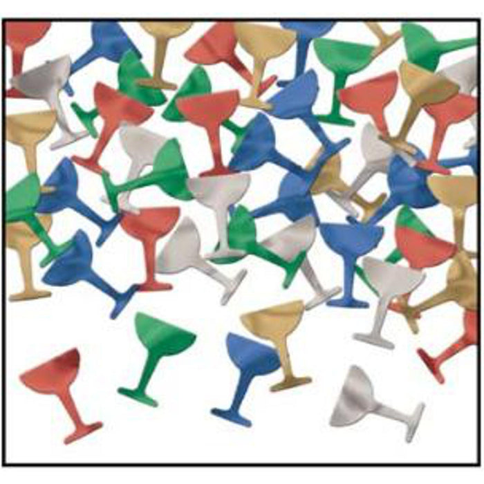 Confetti Insertable Goblet Shaped Fanci-Fetti Confetti in Multi-Color (3 OZ/Pk)