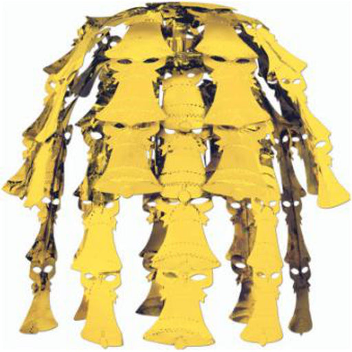 Gold 24" Bell Cascade Decoration (3/Pk)