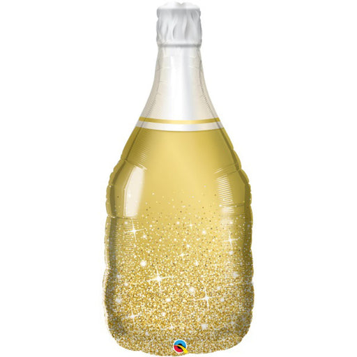 Gold Bubbly Wine Bottle Balloon - 39" Shape Pkg