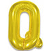 Gold Foil Balloon Letter Q - 34" Pkgd
