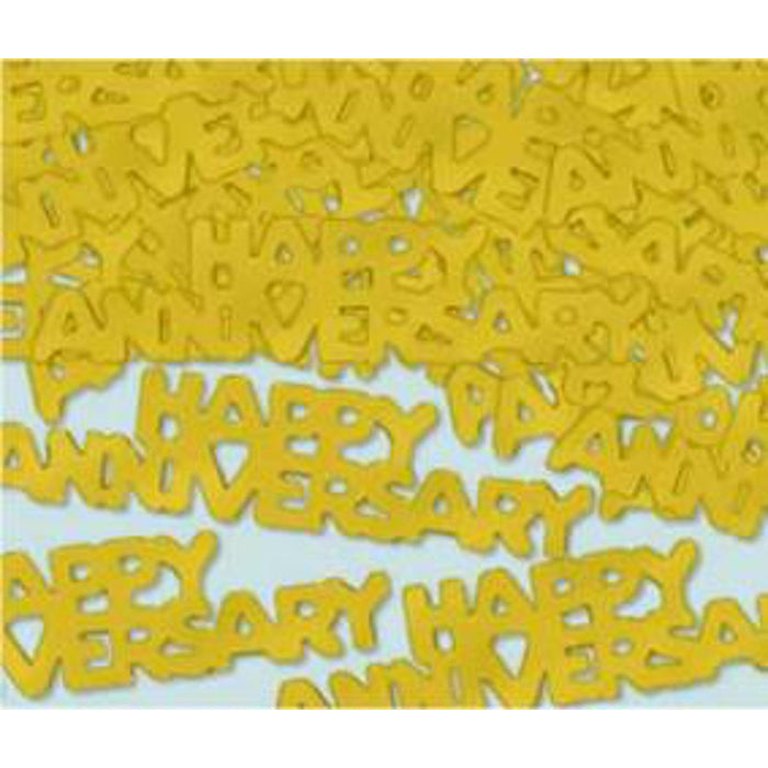 "Gold Happy Anniversary Confetti - 1Oz Pack"