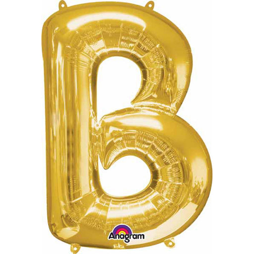 Gold Letter B Shape L34 Pkg - 34" Height