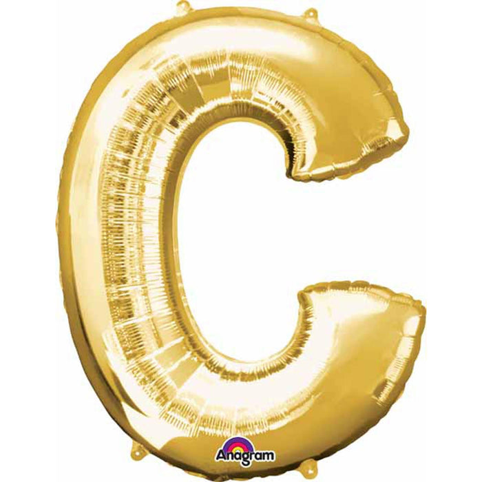 Gold Letter C Shape - 16 Inch (Package Of 1)