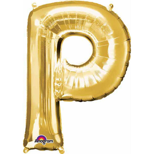 Gold Letter P Shape - 16" Tall (L16)