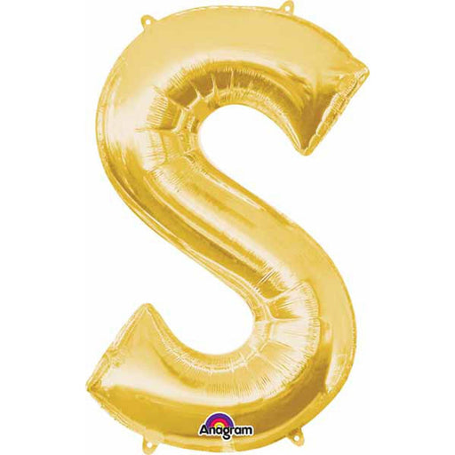 "Gold Letter S Wall Decor With Mounting Kit And Packaging"
